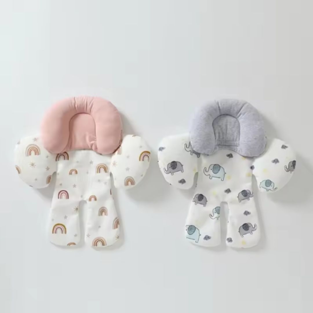 Frendorf | Baby Sitzverkleinerer mit Kopfstütze – Weiches Kissen für Babyschale & Kinderwagen