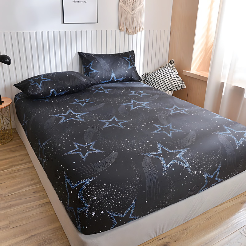 TwinkleStar | Leuchtender Stern Flauschiges Spannbettlaken