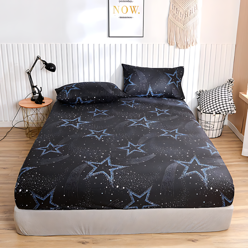 TwinkleStar | Leuchtender Stern Flauschiges Spannbettlaken