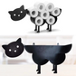 Toilettenpapierhalter - ElkCraft - Tierform - Schwarzes Eisen