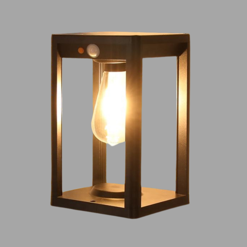 Frendorf | VeroLight Solar Säulenlampe | Solarbetrieb | Wetterfest | Außenbeleuchtung für Garten & Terrasse