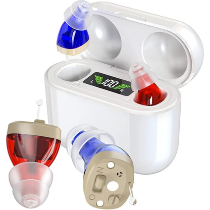 Frendorf | Unsichtbare wiederaufladbare Hörgeräte für Erwachsene (Paar)