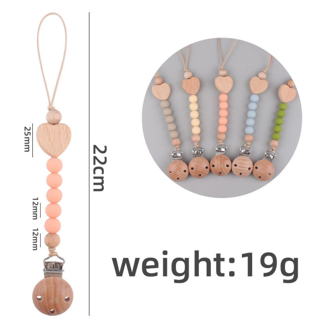 Frendorf | Baby Schnuller Kette aus Holz