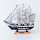 Royaleva Nordic Holz Segelboot Skulptur - LED beleuchtetes Dekorstück, batteriebetrieben