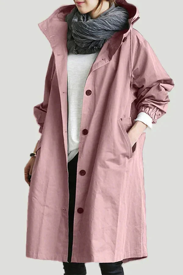 Frendorf | Wasserdichter Regenmantel mit Oversized-Kapuze für Damen