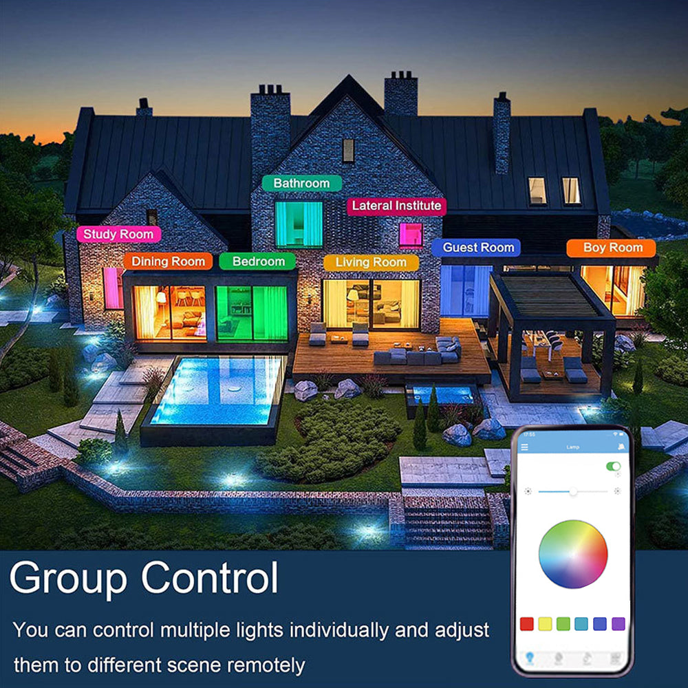 Frendorf | LunaLume Intelligente Moderne RGB-Deckenleuchte | Farbwechsel | Smart-App-Steuerung | Energieeffizient