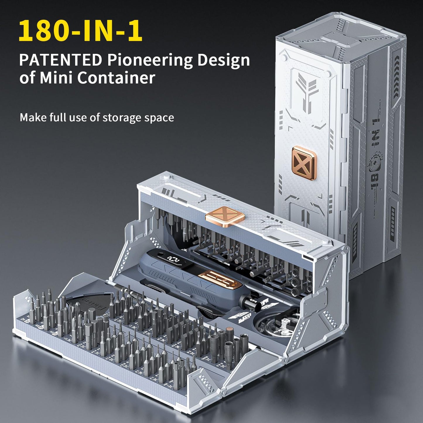 Frendorf | BitVault | 180-in-1-Profi-Präzisionsschraubendreher-Kit