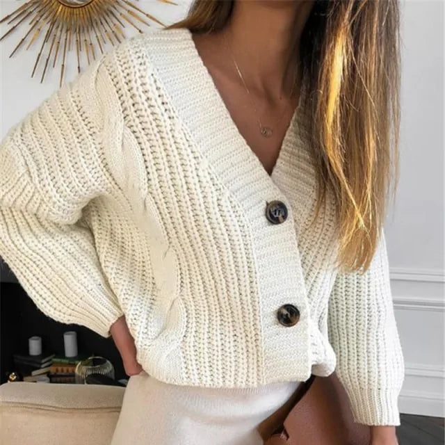 Frendorf | Strickjacke mit V-Ausschnitt für Damen