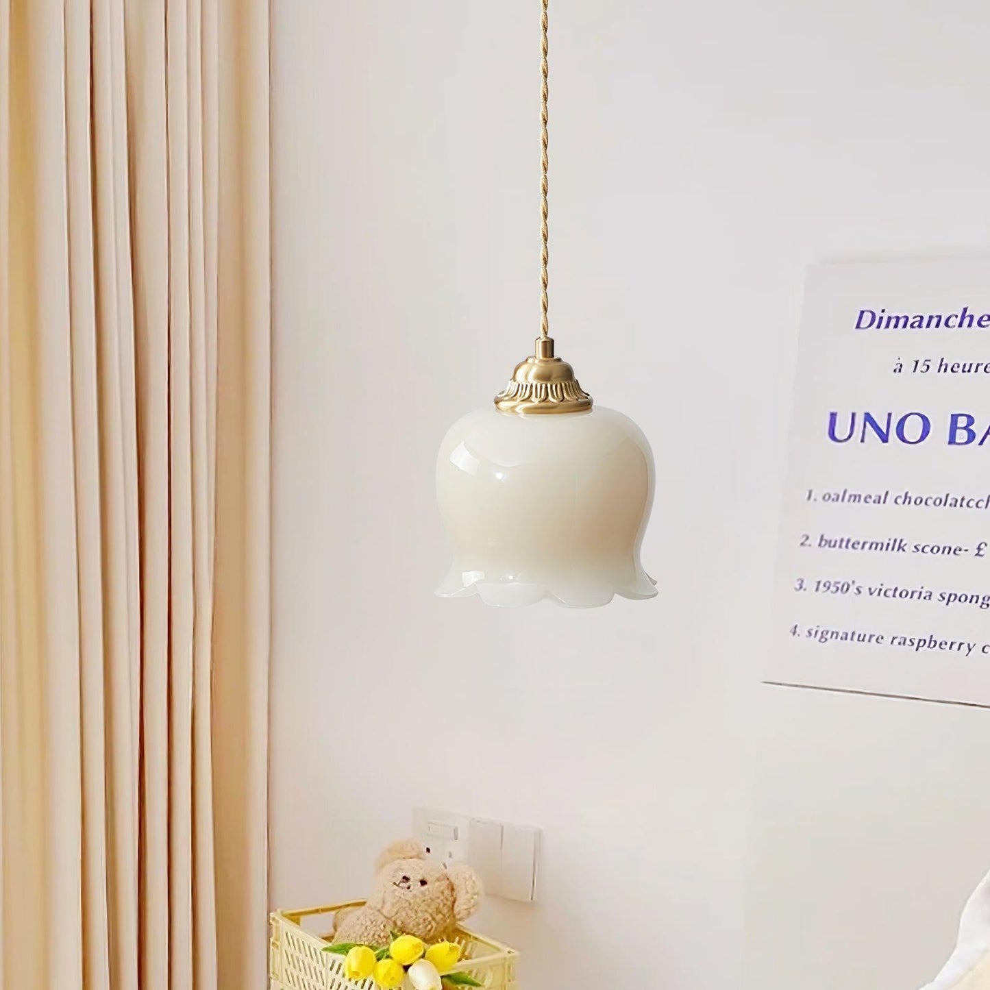 Frendorf | Bloomelia Talblume Pendelleuchte | Blütenförmiges Design | Elegante Beleuchtung für Zuhause