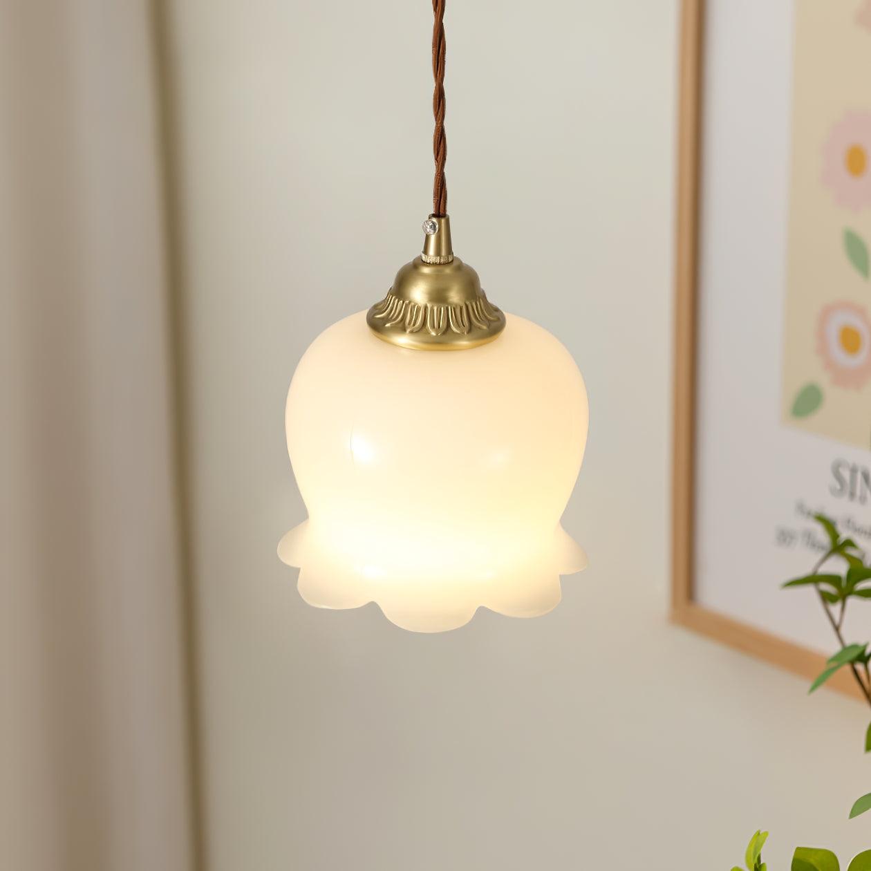 Frendorf | Bloomelia Talblume Pendelleuchte | Blütenförmiges Design | Elegante Beleuchtung für Zuhause