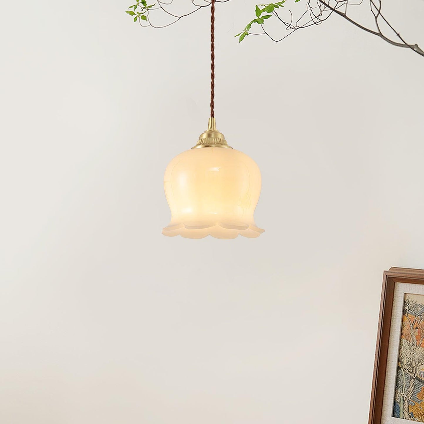 Frendorf | Bloomelia Talblume Pendelleuchte | Blütenförmiges Design | Elegante Beleuchtung für Zuhause