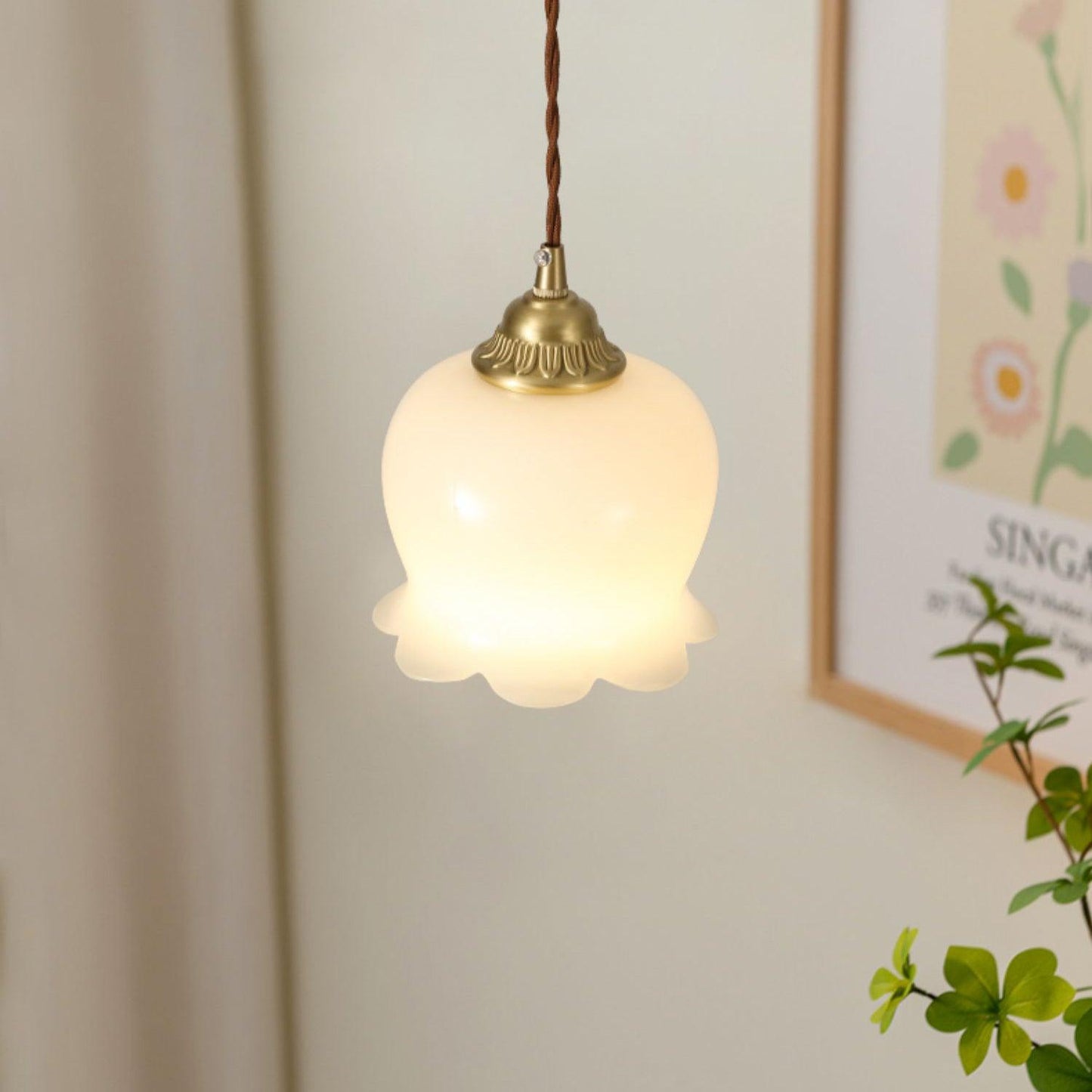 Frendorf | Bloomelia Talblume Pendelleuchte | Blütenförmiges Design | Elegante Beleuchtung für Zuhause