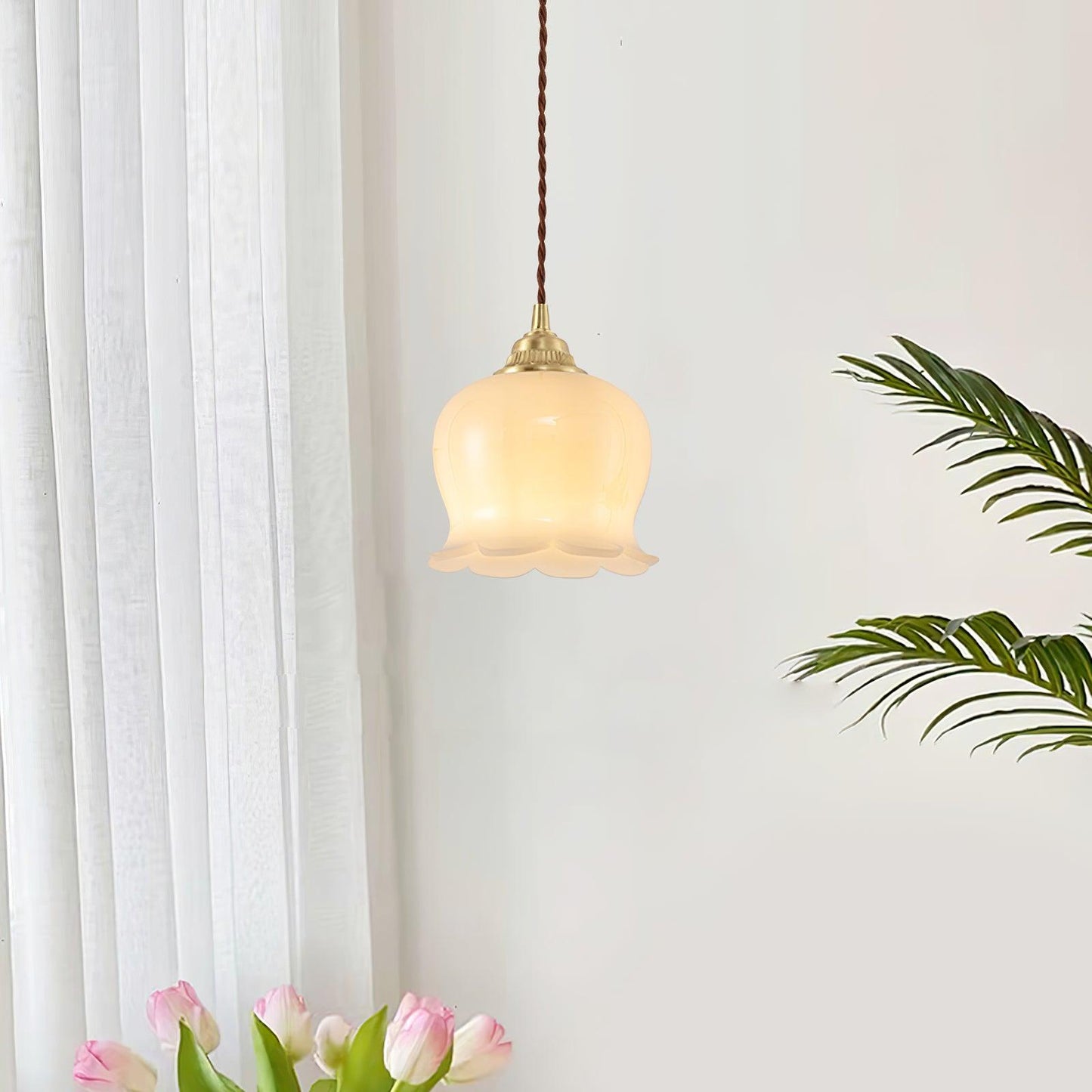 Frendorf | Bloomelia Talblume Pendelleuchte | Blütenförmiges Design | Elegante Beleuchtung für Zuhause