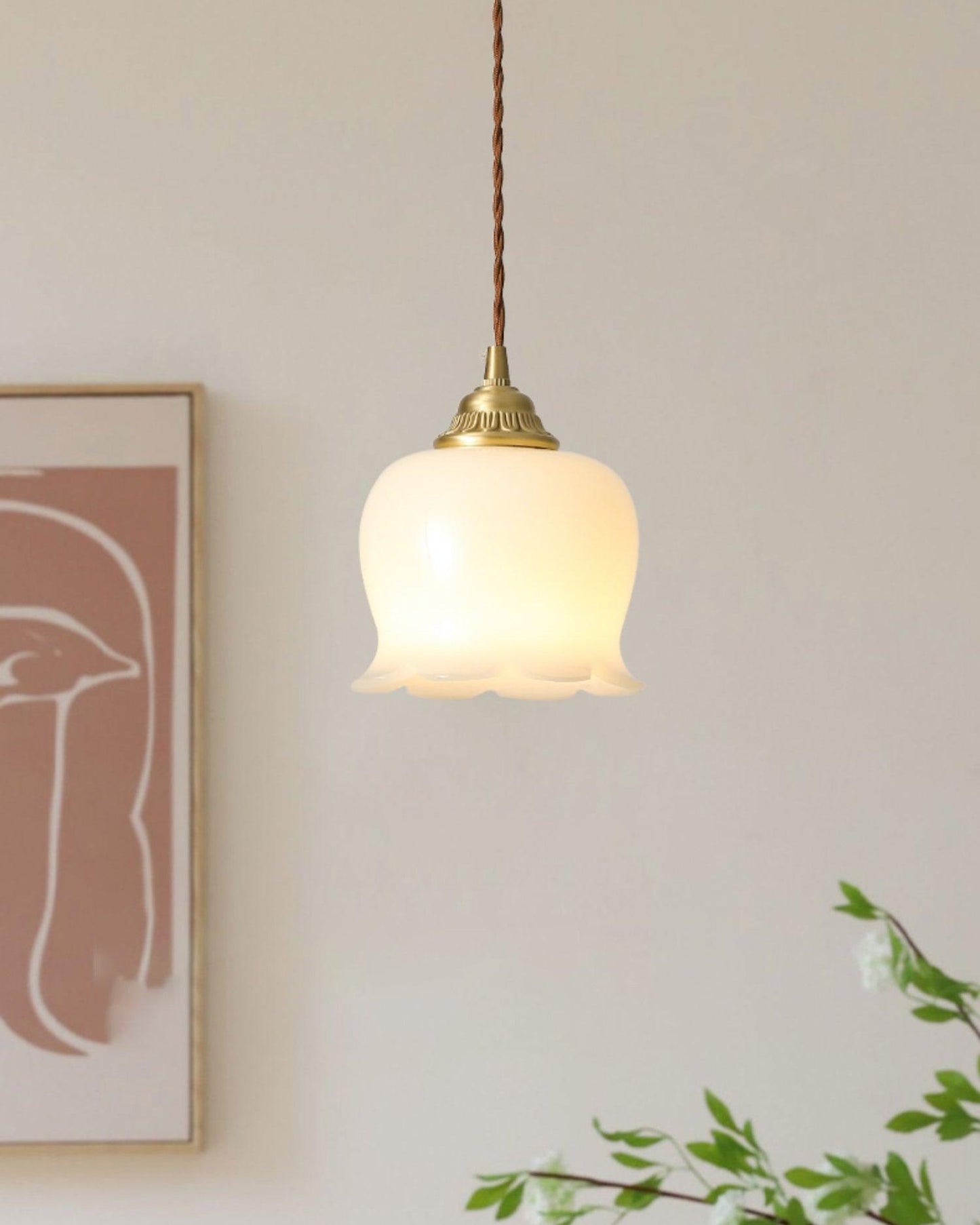 Frendorf | Bloomelia Talblume Pendelleuchte | Blütenförmiges Design | Elegante Beleuchtung für Zuhause