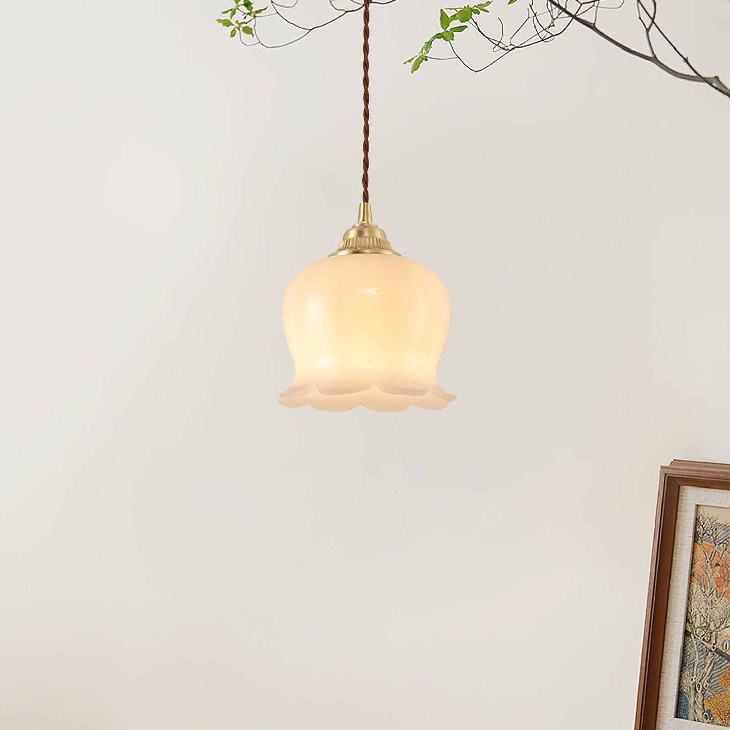 Frendorf | Bloomelia Talblume Pendelleuchte | Blütenförmiges Design | Elegante Beleuchtung für Zuhause