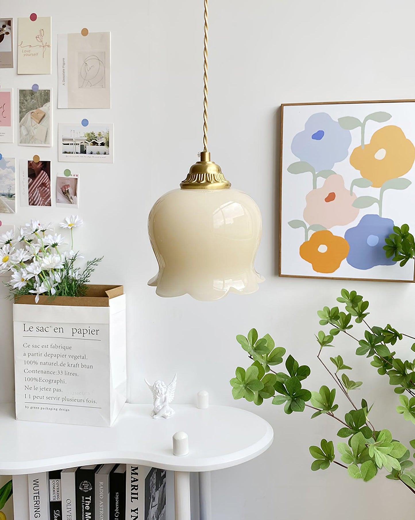 Frendorf | Bloomelia Talblume Pendelleuchte | Blütenförmiges Design | Elegante Beleuchtung für Zuhause
