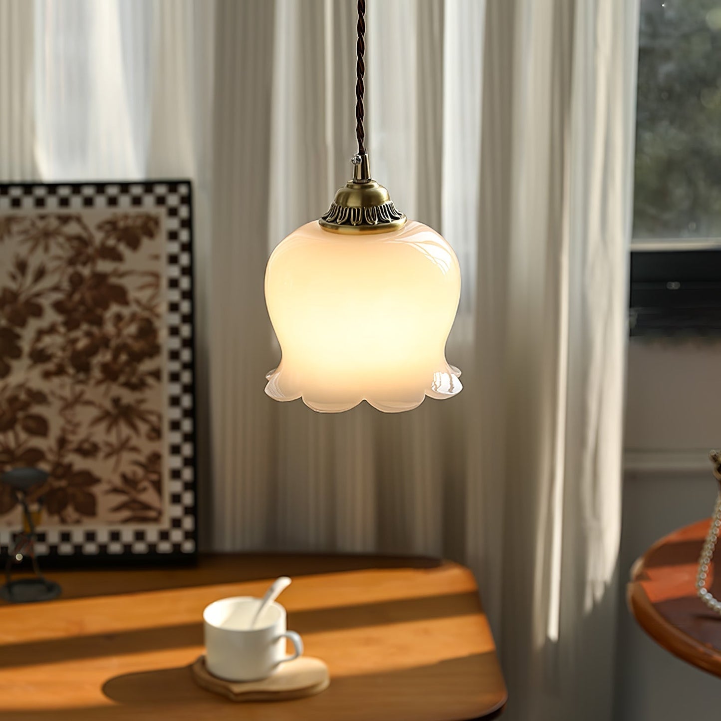 Frendorf | Bloomelia Talblume Pendelleuchte | Blütenförmiges Design | Elegante Beleuchtung für Zuhause
