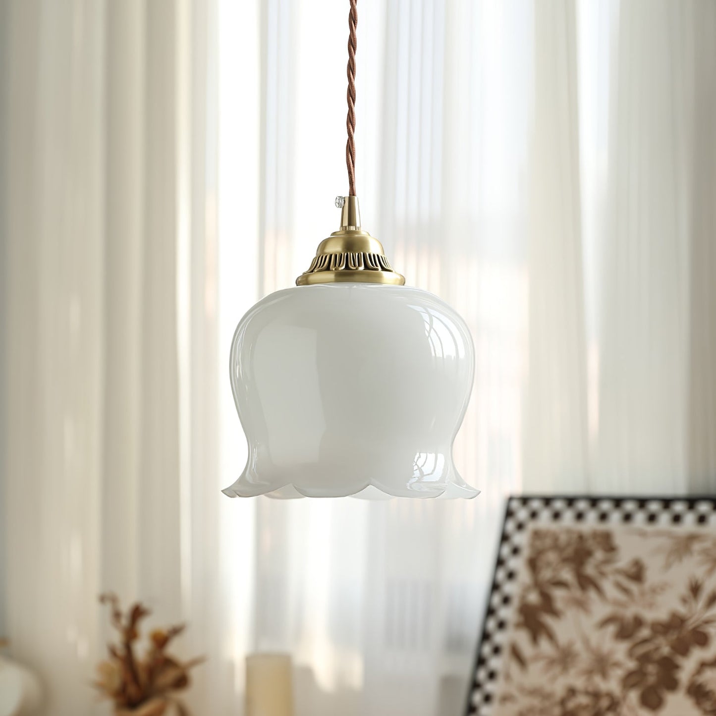 Frendorf | Bloomelia Talblume Pendelleuchte | Blütenförmiges Design | Elegante Beleuchtung für Zuhause