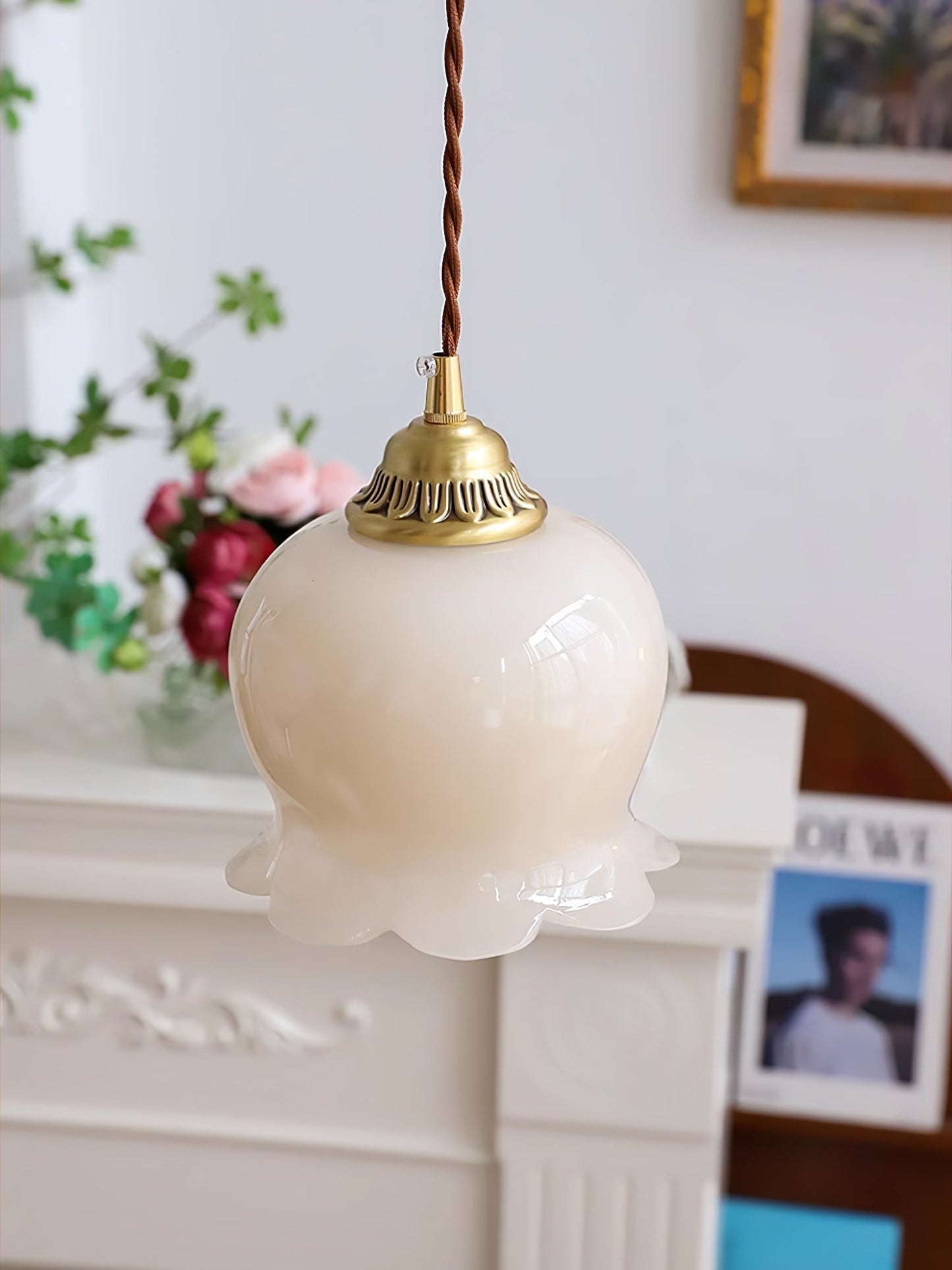 Frendorf | Bloomelia Talblume Pendelleuchte | Blütenförmiges Design | Elegante Beleuchtung für Zuhause
