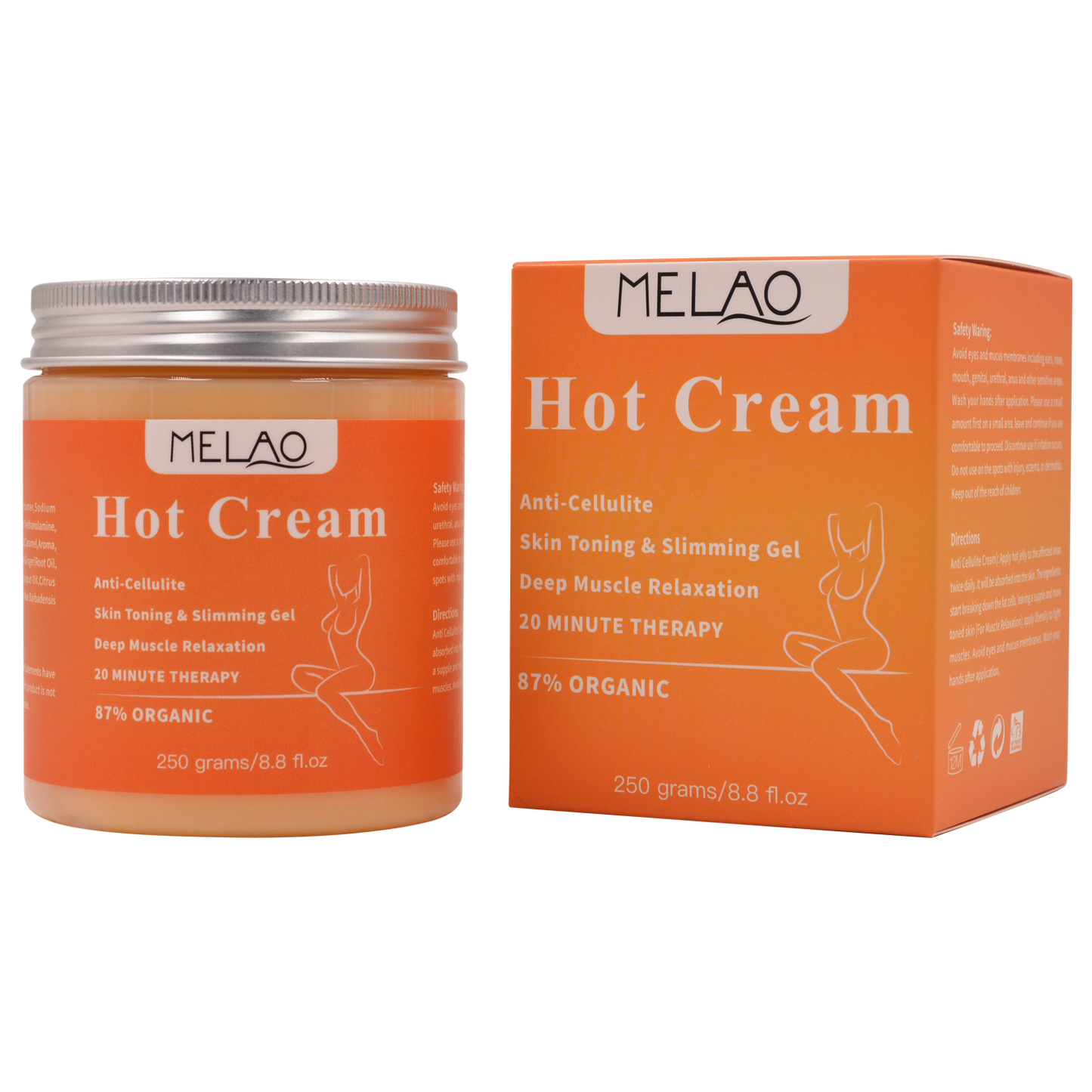 Frendorf | Ultimative Formcreme – steigert die Fettverbrennung – reduziert Cellulite – 500 ml – Wanduhr