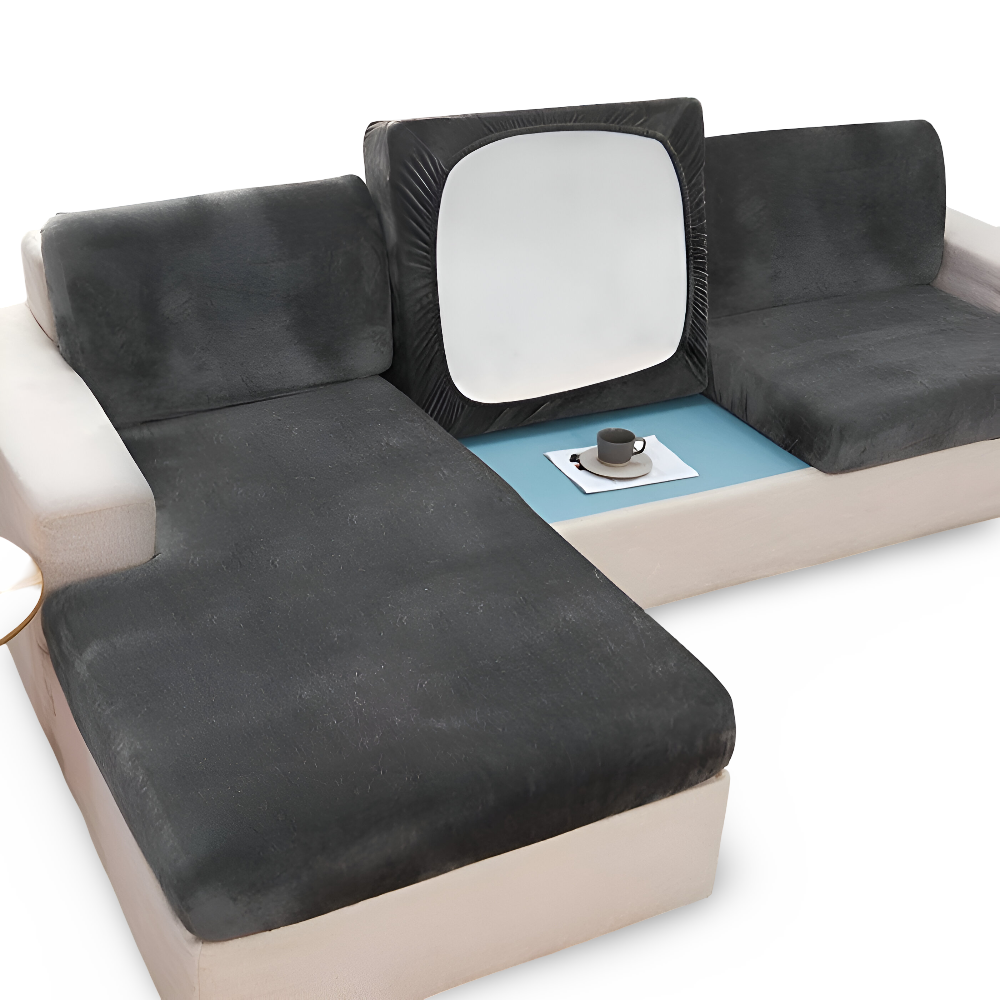 Frendorf | Velvet Sofabezug - Glatter Ultra-Stretch Sofabezug