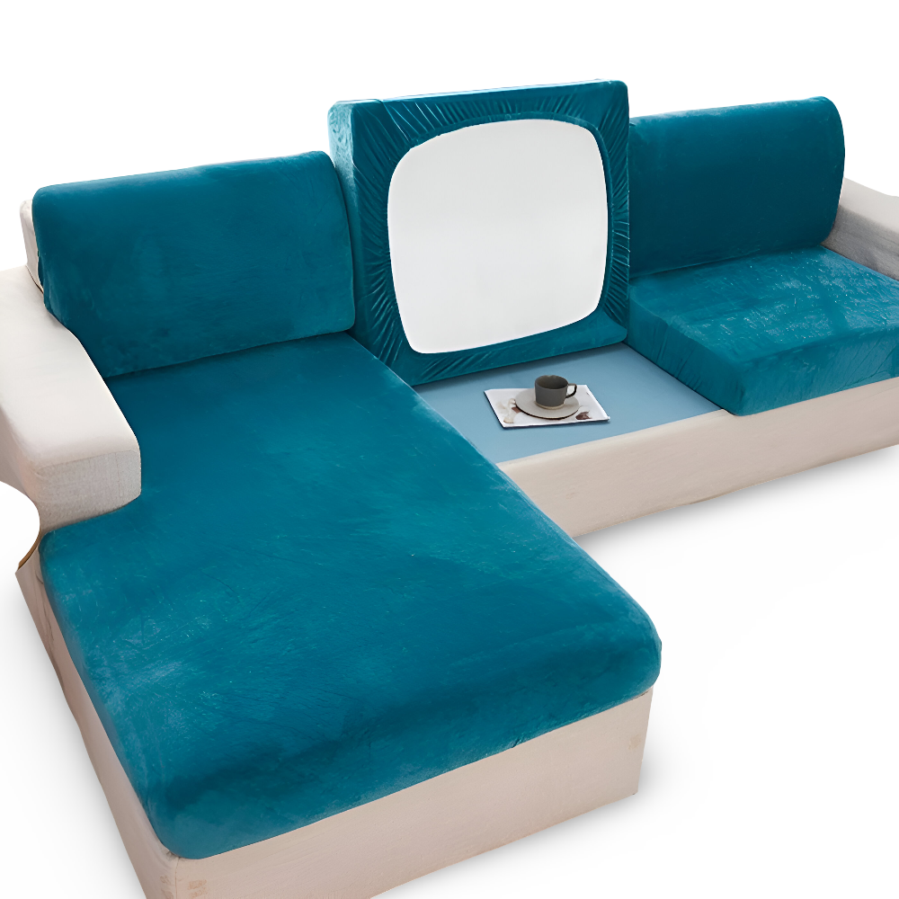 Frendorf | Velvet Sofabezug - Glatter Ultra-Stretch Sofabezug