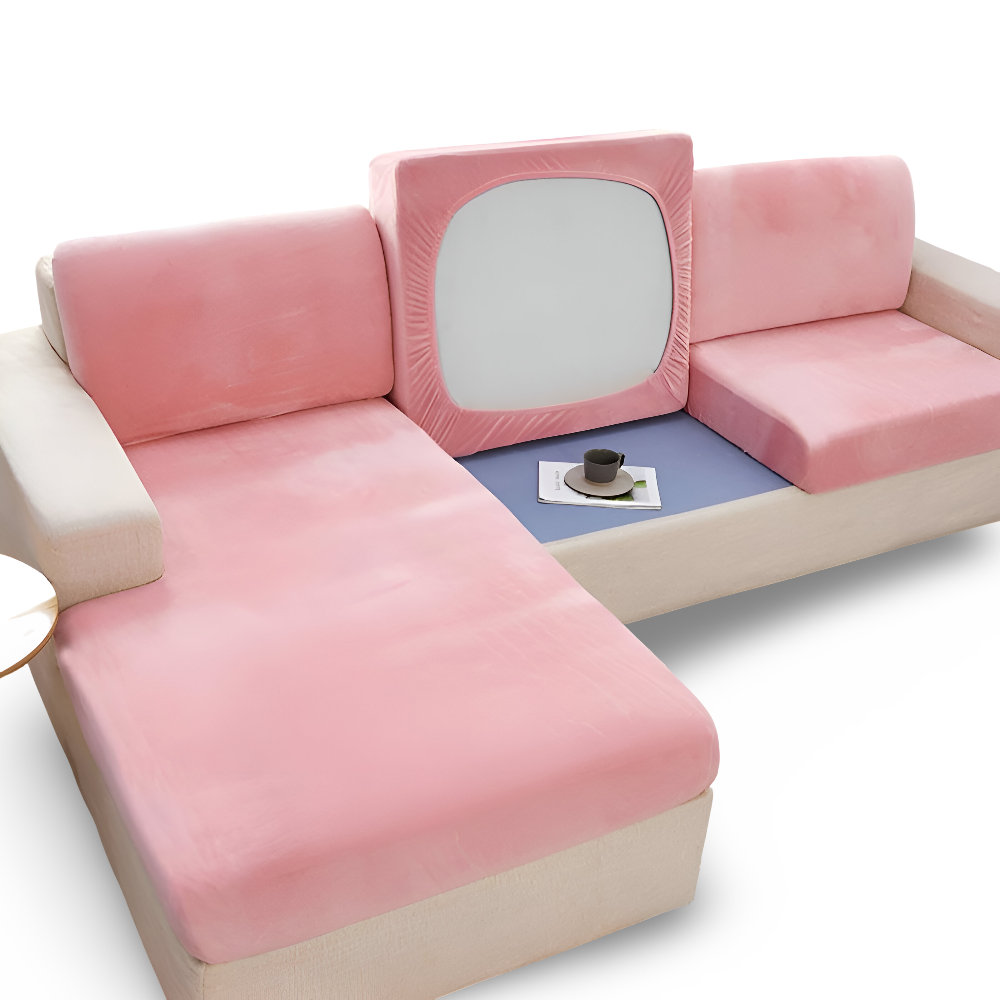 Frendorf | Velvet Sofabezug - Glatter Ultra-Stretch Sofabezug