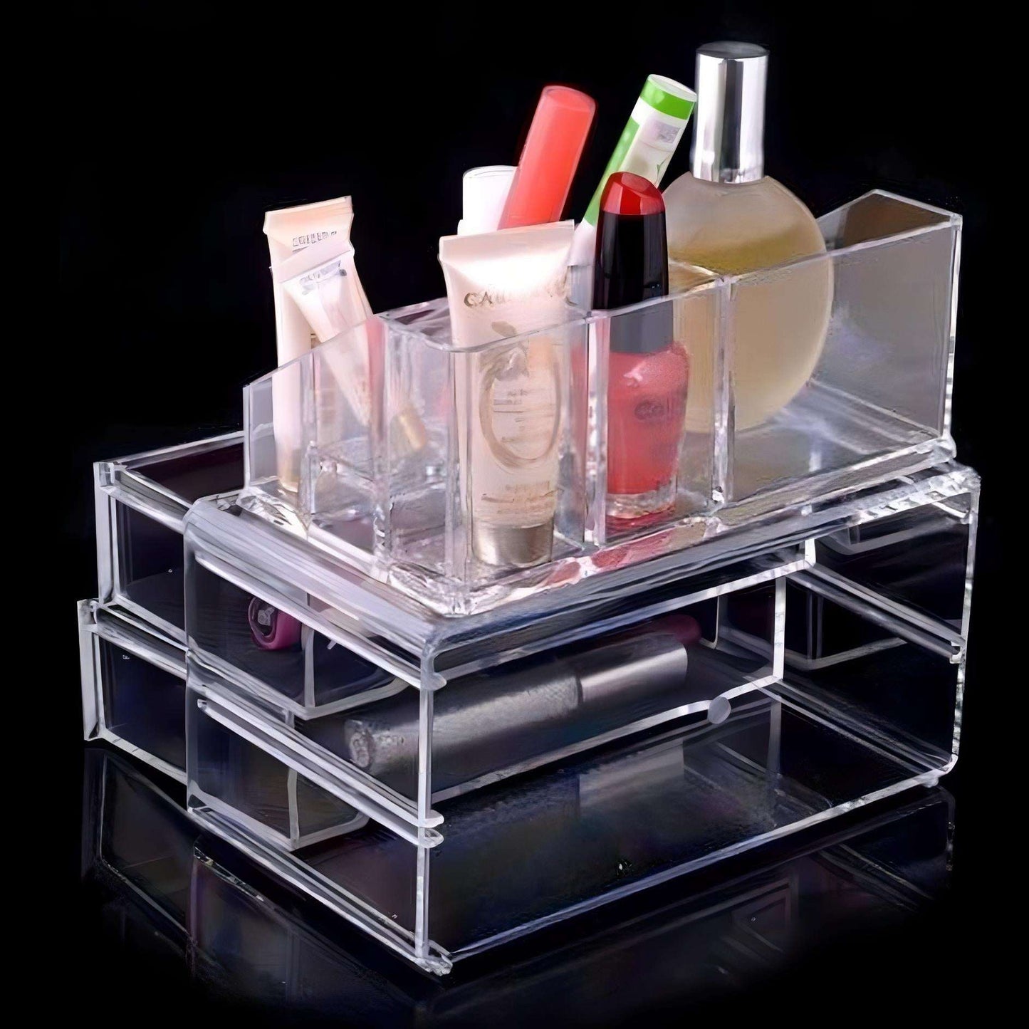 Transparenter Makeup Organizer