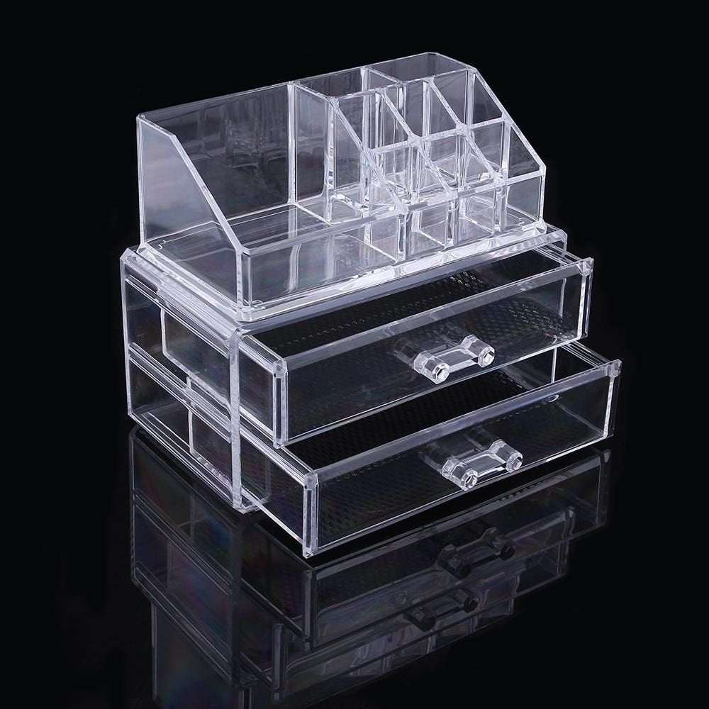 Transparenter Makeup Organizer
