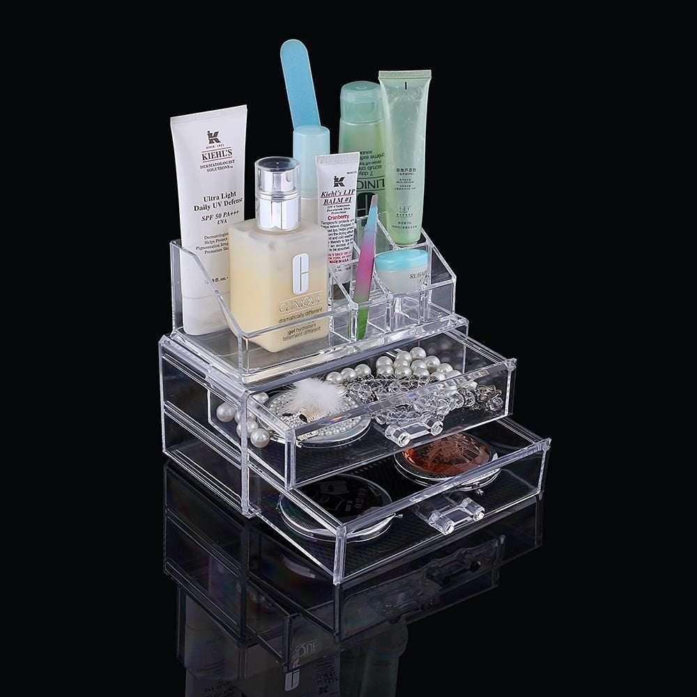 Transparenter Makeup Organizer