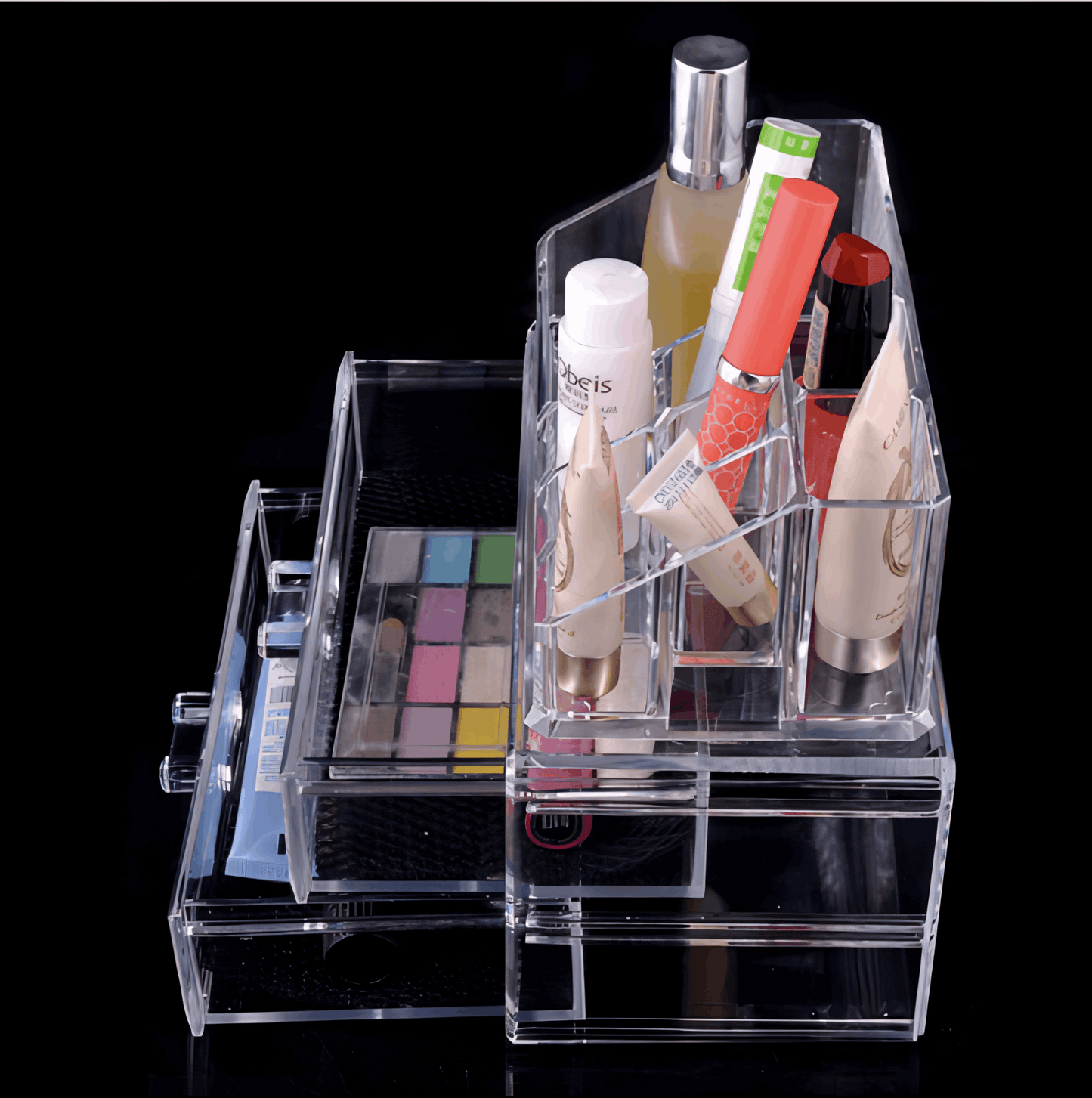 Transparenter Makeup Organizer