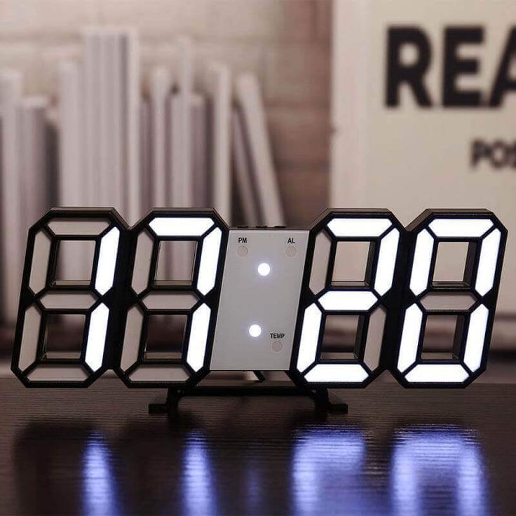 3D LED Digitale Alarmuhr