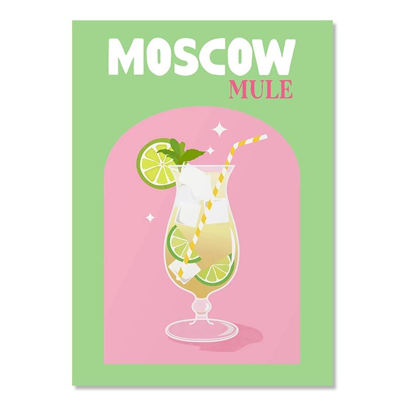 Bunte Cocktails Leinwand Poster