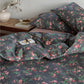 Schwarzes Floral Bettbezug Set
