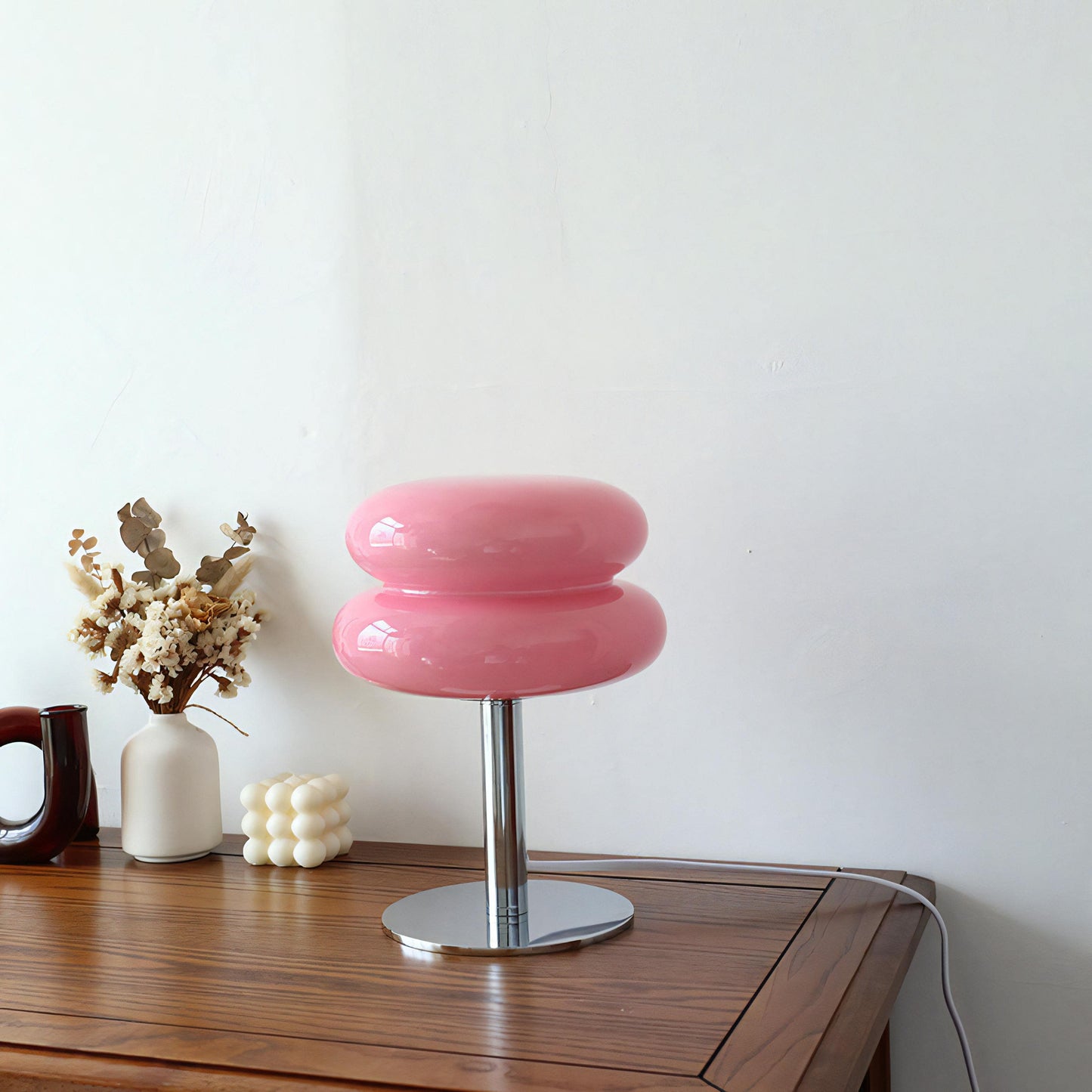 Macarons Glas Tischlampe
