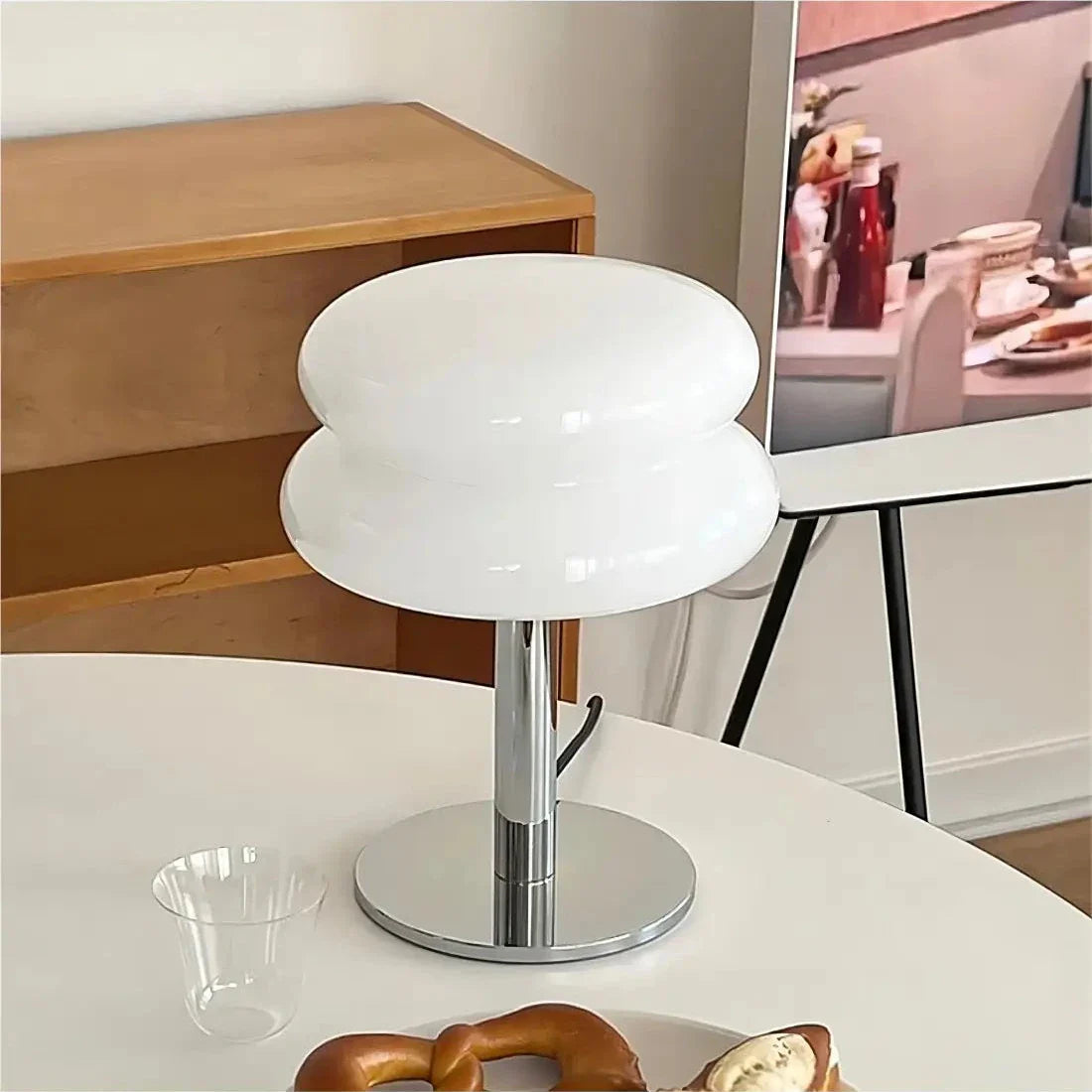 Macarons Glas Tischlampe