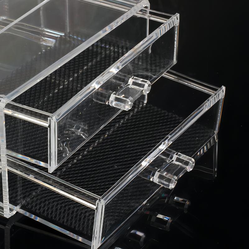 Transparenter Makeup Organizer