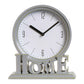 Vintage Schreibtischuhr – Stille Uhr – Zuhause – Tischuhr – Dekorativ – 18,5 x 6 x 20,6 cm