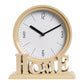Vintage Schreibtischuhr – Stille Uhr – Zuhause – Tischuhr – Dekorativ – 18,5 x 6 x 20,6 cm