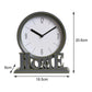 Vintage Schreibtischuhr – Stille Uhr – Zuhause – Tischuhr – Dekorativ – 18,5 x 6 x 20,6 cm
