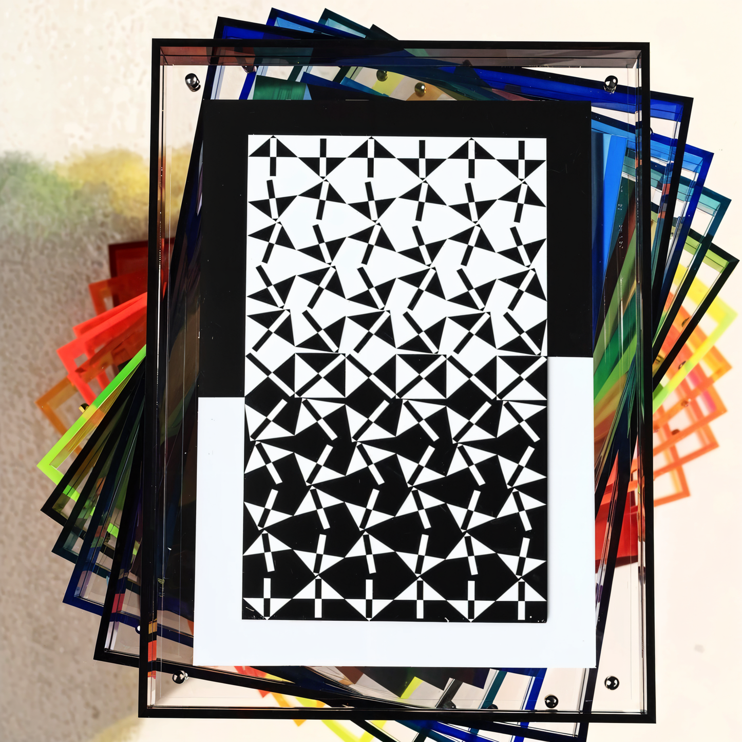 Frendorf | VividAcryl Neon-Bilderrahmen - Leuchtende Acrylrahmen im 80er-Jahre-Stil für ein lebendiges Wohnambiente