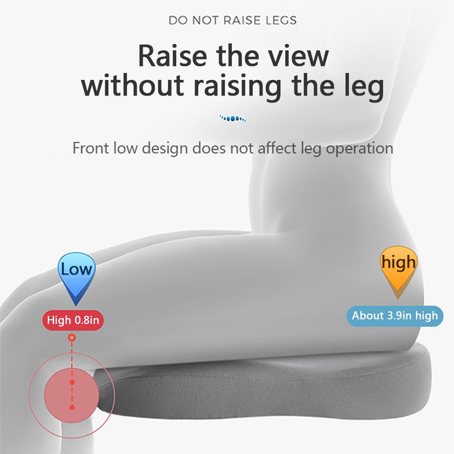 Frendorf | Volwassen Autozitverhoger – Ergonomisch Kussen voor Verbeterde Zichtbaarheid en Comfort