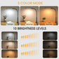 LED Schreibtischlampe mit Lampe, augenschonenden Clip-On-Lichtern für das Home Office, 3 Modi 10 Helligkeitsstufen, langer flexibler Schwanenhals, Metall, Schwenkarm Architekten-Task-Tischlampen mit USB-Adapter, Weiß