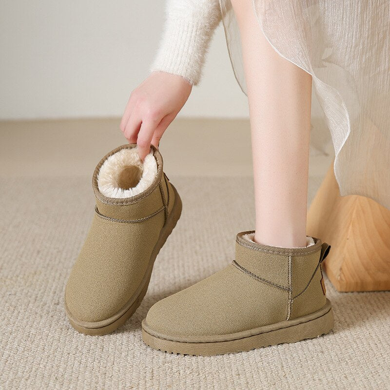 Frendorf | Luxus Stiefeletten mit Fell und wasserdichten Eigenschaften
