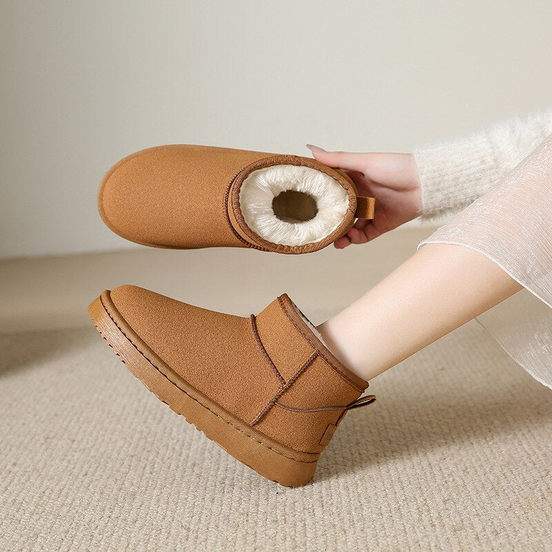 Frendorf | Luxus Stiefeletten mit Fell und wasserdichten Eigenschaften