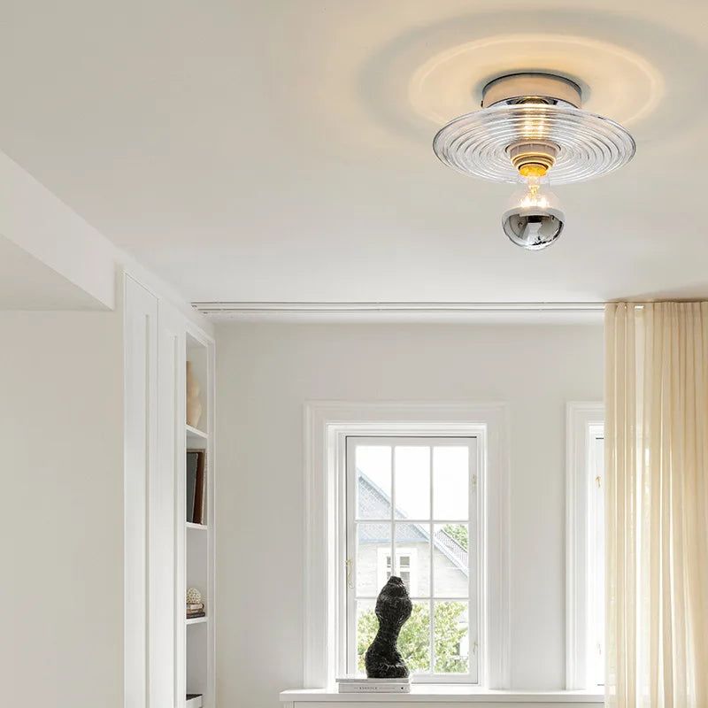 Frendorf | LustroVintage LED Glas-Wandleuchter | Elegantes Retro-Design | Energieeffizient | Perfekte Deko für Wohnzimmer & Flur