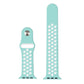 Frendorf | Für Apple Watch Series 10 42mm / 9&8&7 41mm / SE 3&SE 2&6&SE&5&4 40mm / 3&2&1 38mm Modisches Klassisches Silikon Sportuhrband (Weiß Grün)