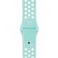 Frendorf | Für Apple Watch Series 10 42mm / 9&8&7 41mm / SE 3&SE 2&6&SE&5&4 40mm / 3&2&1 38mm Modisches Klassisches Silikon Sportuhrband (Weiß Grün)