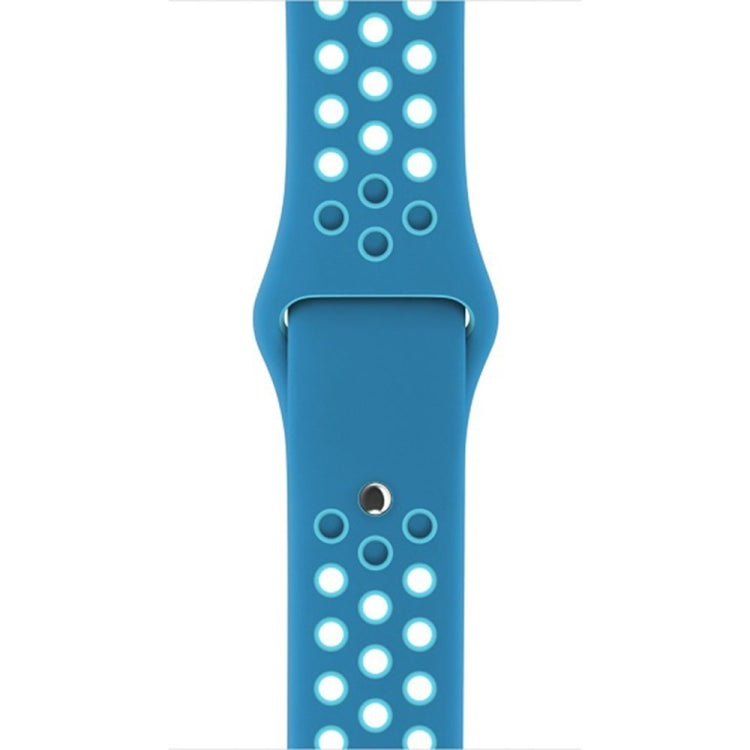 Frendorf | Für Apple Watch Series 7 41mm / 6 & SE & 5 & 4 40mm / 3 & 2 & 1 38mm Mode Klassisches Silikon Sportuhr Band (Blau)