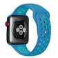 Frendorf | Für Apple Watch Series 7 41mm / 6 & SE & 5 & 4 40mm / 3 & 2 & 1 38mm Mode Klassisches Silikon Sportuhr Band (Blau)